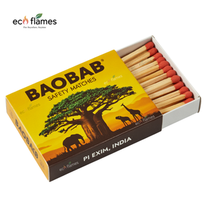 Fosforos Safety Match 47x12mm Cajas de cartón duraderas ecológicas de marca personalizada Impresión a granel Fabricante DE LA India Alemania - Product Image 1