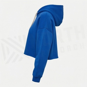 Sweat à capuche oversize en molleton de coton, personnalisable avec logo et couleur, pour filles, respirant, style streetwear - Product Image 3