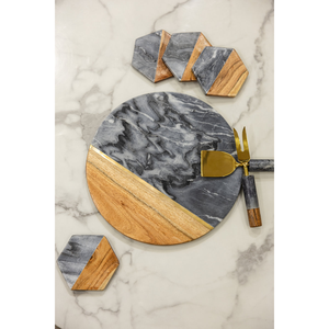 Tabla de cortar de madera maciza pulida y lisa para una preparación de alimentos segura, fácil y cómoda. - Product Image 1