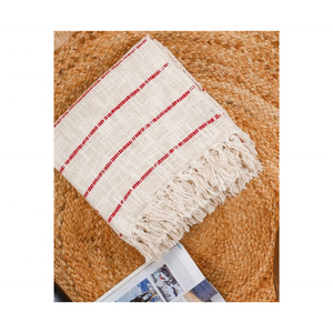 Jeté de lit texturé en acrylique brossé 60x80 pouces, toucher chaud, favori des saisons, pour les acheteurs en gros, pour la préparation du stock de décoration hivernale - Product Image 1