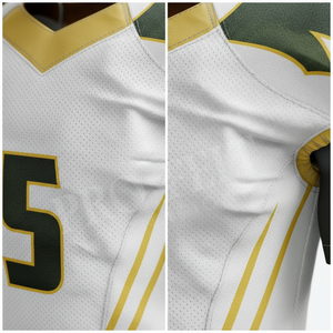 Latest Design Customized Printed American Football Uniform Jersey Pants <b>Set</b> Lightweight Teamwear Athletic Adult Youth Match Kit - Product Image 4
