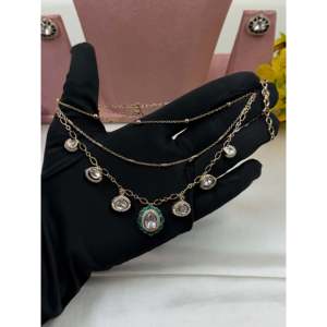 Indian Ethnic Artificial <b>Pearl</b> Drop Chain Earring <b>Set</b>-Gold Plated Bridal & Festival Jewelry - Product Image 2