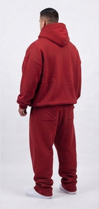 Men Over-Sized Hooded Tracksuit 100% Cotton Heavy Weight Hoodies Sweat Pant Set 400-500 GSM Customized Loose Fit Tracksuits Men - Product Image 4