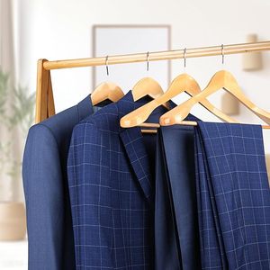 Natural Wooden Clothes Hanger <b>Low</b> Cost Strong Hangers for Shirts Suits Coats and <b>Wardrobe</b> Organization - Product Image 2
