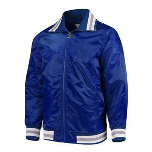 Veste bomber coupe-vent de baseball à col fin, avec logo sur le devant, couleur personnalisée, pour l'extérieur - Product Image 4
