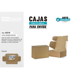 Boîtes en carton 228X151X96MM CAJAS PARA ENVIOS PACK 5UDS pour l'expédition - Product Image 1