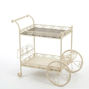Support à plantes vintage en fer forgé à 3 niveaux, revêtement époxy, pour extérieur, décoration de jardin, porte-fleurs en métal avec capacité de 5 pots - Product Image 1