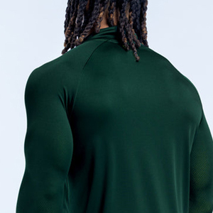 T-shirts de sport pour hommes à col montant, nouvelle collection, très demandés, à manches longues, compressifs, respirants, anti-boulochage et anti-humidité - Product Image 3