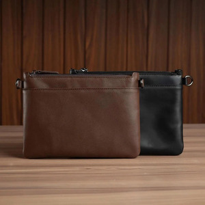 Bolso de mano de cuero genuino con organizador de pulsera, diseñado para un transporte seguro en el día a día y comodidad en viajes, a un precio razonable. - Product Image 5