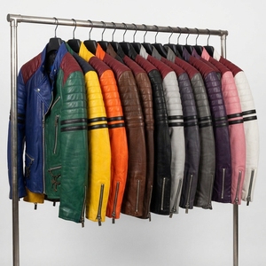 Chaqueta de Cuero de Lujo para Hombre, Estilo Motero, Casual, para Motociclismo - Product Image 6