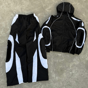 Custom Manufacturers Nylon Sporty Breathable Windbreaker Jacket & Tracksuit Pants <b>Joggers</b> for <b>Men</b> - Product Image 1