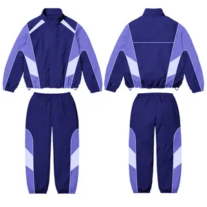Wholesale Windbreaker Tracksuit Unisex Nylon <b>Track</b> <b>Jacket</b> and Shorts Set <b>Jackets</b> Customize Sweat Suits <b>for</b> <b>Men</b> - Product Image 3