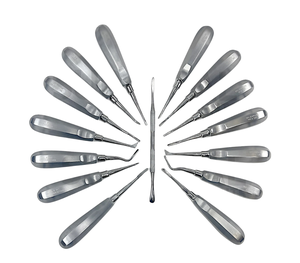 Ensemble d'élevateurs dentaires Surtechs, 15 pièces, instruments chirurgicaux pour l'extraction dentaire, acier inoxydable de qualité allemande - Product Image 1