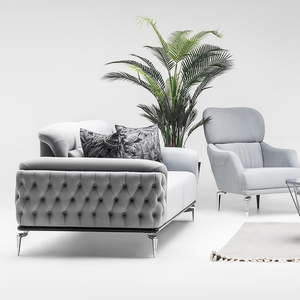 Sofá Seccional Chesterfield de Lujo Tradicional, 3 Plazas, Cuero Genuino, Reclinable, Espuma, Tapizado Profundo, Cojines Elegantes y Cómodos - Product Image 5