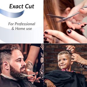 Tijeras de Barbero Premium de Acero Inoxidable VG10 para Diestros, Punta de Cuchilla Afilada, 30 Dientes, Mango Mediano para Cabello - Product Image 6