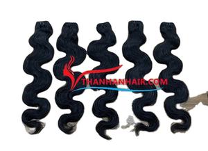 Ofertas especiales: Cabello humano vietnamita negro, ondulado al vapor, en trama, precio al por mayor - Product Image 6