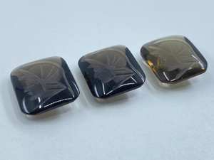 Quartz fumé, intaglio tête romaine, forme antique, cabochon, pierre précieuse, tailles assorties de 10x8mm à 25x18mm, lot pour la création de bijoux - Product Image 5