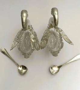 Salero y pimentero de lujo en forma de cisne, de metal y vidrio, para mesa, elegante juego de condimentos para comidas finas y servicio a los invitados. - Product Image 5