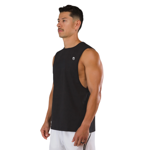 Camiseta sin mangas para hombre Force Core Cutoff, para gimnasio, entrenamiento, fitness, color negro y azul varsity, OEM, venta al por mayor. - Product Image 2
