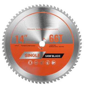 Hoja de sierra circular de 14 pulgadas con 66 dientes afilados de aleación, eje de 1 pulgada para corte de metal con acabado fino, 40T - Product Image 1