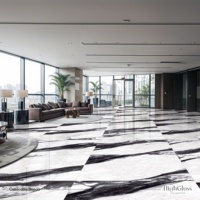 Dalles Jumbo Carreaux de Porcelaine 800X1600 Carreaux de Céramique 80X160 pour Porcelanato 80X160 blanc brillant noir Grande Dalle Carreaux Fabriqués en Inde
