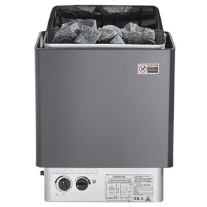 Stufa Elettrica per Sauna 6KW 220V con Controlli Integrati, Timer 3h, Temperatura Regolabile, in Legno di Hemlock Massiccio per Palestra, Bagno Turco, Sauna - Product Image 5