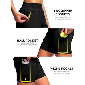 กางเกงวิ่งขาสั้นเอวสูงสำหรับผู้หญิง กระชับสะโพก ระบายอากาศได้ดี ไร้ตะเข็บ ทรงเข้ารูป - Product Image 6