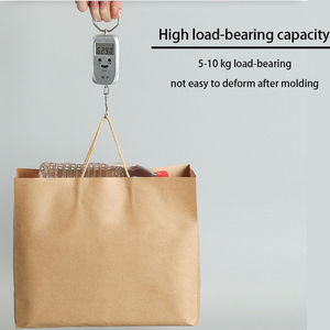 Bolsas de Compra de Papel Kraft con Logotipo Personalizado al por Mayor, Bolsas de Embalaje de Regalo Elegantes y Duraderas para Tiendas de Ropa - Product Image 2