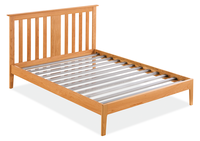 Base de Cama Plegable Moderna de Madera de Mango Sólida Tallada a Mano con Diseño Arquitectónico |   Muebles de Dormitorio Ecológicos KD Flat Pack para India