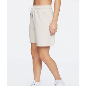 Shorts Deportivos de Algodón 100% para Mujer, Personalizados, Gruesos, Hasta la Rodilla, con Cordón Ajustable y Cintura Elástica, Color Sólido, para Correr, Gimnasio y Ejercicio - Product Image 2
