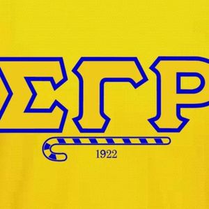 Womens Yellow Crew Neck T Shirt Short Sleeve Greek Letter Graphic Print Casual Tee 1922 <b>Candy</b> <b>Cane</b> Design Everyday Fashion Top - Product Image 6