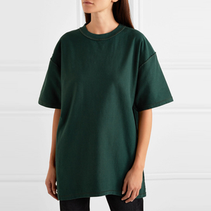 Camiseta corta de color sólido hecha a medida, de manga corta, estilo hip hop, informal, para mujer. - Product Image 5