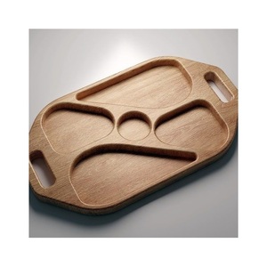 Plateau de service en bois fait main, planche de cuisine naturelle pour fruits, collations, pain, fromages, desserts, apéritifs et service de table - Product Image 2