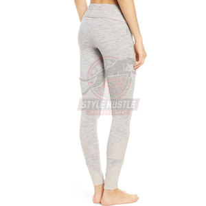 Leggings de yoga con diseño de logotipo personalizado, cintura elástica, venta directa de fábrica, ropa de gimnasio, servicio OEM. - Product Image 3