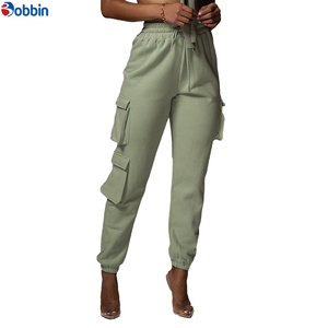 Conjunto Deportivo de Verano para Mujer, de Alta Calidad, con Logotipo Personalizado, Estilo Hip Hop, 2 Piezas, 100% Algodón Ecológico, Pantalones Cargo, Estilo Casual - Product Image 5