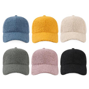 NEXTEX Blue Fur Baseball Cap 6-Panel Embroidered Logo Adjustable Magic <b>Sticker</b> Closure Unisex Winter Casual Hat - Product Image 6