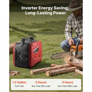 Generatore Inverter Portatile Silenzioso da 3000W di Picco per Uso Domestico, 4KW di Potenza Massima, Tensione Nominale 120V, Alimentato a Gas, Inverter Compatto - Product Image 3