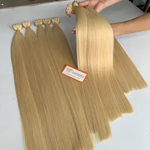 Qualità dei capelli grezzi non trasformati setosa tonalità dritta di nastro biondo capelli umani Vietnam fornitore di capelli