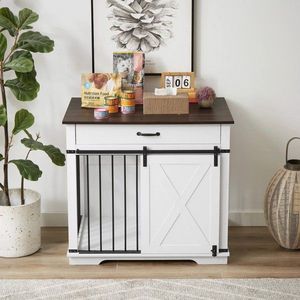 Small to Medium Dog <b>Crate</b> Furniture Indoor Kennel for Puppies Pet Cage - Product Image 1