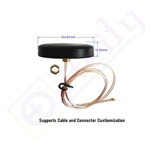ETEILY ET-GSWISRS80M-3L3-U GSM + Wi-Fi Combo Adhesive Screwable Puck 80mm Antenna RG178 (L-3Mtr) Cable + UFL Connector 5dBi Gain - Product Image 3