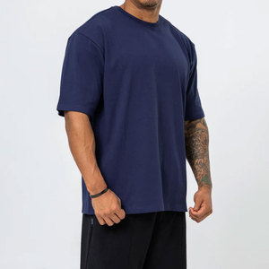 Concevez votre propre t-shirt, vêtements de sport, tissu en soie/coton uni, séchage rapide, respirant, logo imprimé, 200 g/m², t-shirt pour homme - Product Image 6