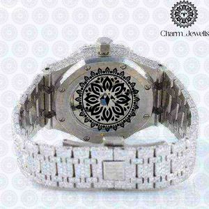 ชาร์ม จิวเวลส์นาฬิกาข้อมือผู้ชายสุดหรู สายสแตนเลส ตัวเรือนขนาด 40 มม. ระบบกลไกอนาล็อก หน้าปัดเรืองแสง แสดงวันที่อัตโนมัติ กันน้ำ 10 บาร์ - Product Image 4