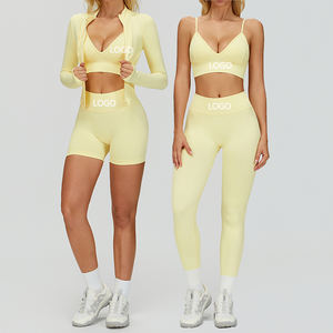 Nouvelle Collection : Ensemble de Sport Léger Femme Effet Seconde Peau pour Course, Fitness et Yoga – Short Sans Couture avec Contrôle du Ventre - Product Image 1