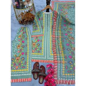 Conjunto de Diseñador para Mujer para Fiestas, Inspiración de Estampado Digital - Product Image 1