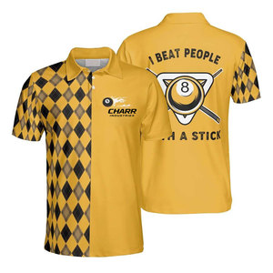 Camiseta de Billar de Alto Rendimiento para Equipos, Tallas Grandes, Ajuste Cómodo, Diseño Personalizado, Secado Rápido y Transpirable para Entrenamiento y Juegos - Product Image 1