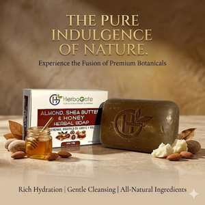Premium Almond Shea Butter and Honey <b>Soap</b> for Smooth Healthy Skin and Gentle Cleansing Care Daily Naturally - Product Image 2
