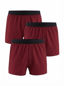 Calzoncillos bóxer para hombre con cierre de botón, transpirables, de secado rápido, de punto, sin costuras, de color sólido, para uso diario, de primera calidad, ODM - Product Image 4