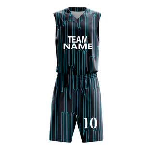 Uniforme de Baloncesto Reversible Personalizable Unisex, 100% Poliéster, con Apliques Impresos, Transpirable, Tallas Grandes - Product Image 4
