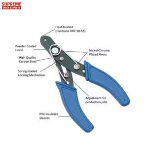 เครื่องปอกสายไฟเหล็กคาร์บอนความแม่นยำสูงเครื่องตัดลวดสปริงโหลดแบบสปริง PVC กันลื่นรับประกัน1ปี - Product Image 5