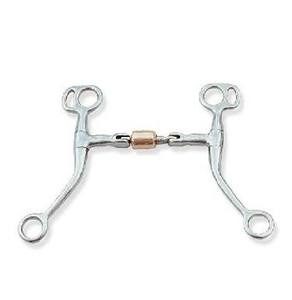 ดอกลูกกลิ้งทองแดงปากแบบตะวันตก Tom Thumb bit-เหล็กสแตนเลสทนทานสำหรับการขี่ม้าตะวันตกและการฝึก - Product Image 4